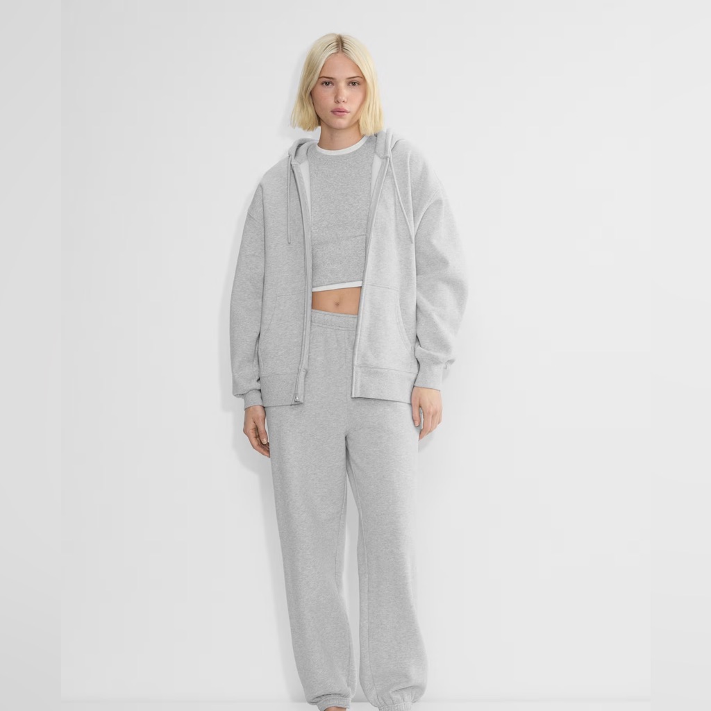 Aritzia Tna Cozy Sweatfleece Boyfriend Zip Hoodie